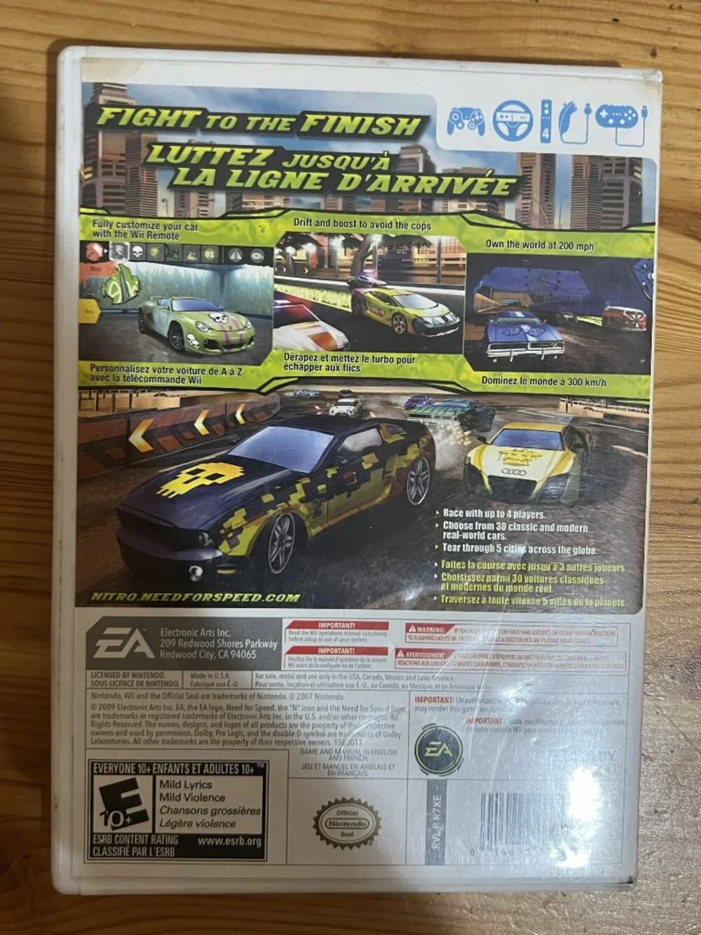 Need for Speed: Nitro Nintendo Wii Used Good Condition $15